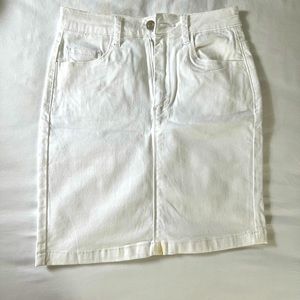 denim white skirt